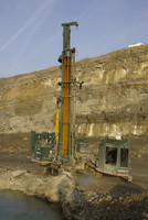 Drilling new sump.